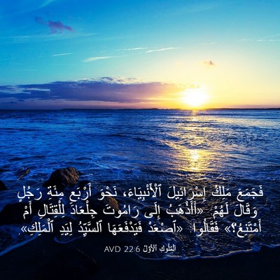 Picture 03 - اَلْمُلُوكِ ٱلْأَوَّلُ 22:6 AVD - فَجَمَعَ مَلِكُ - Bible Verse Picture