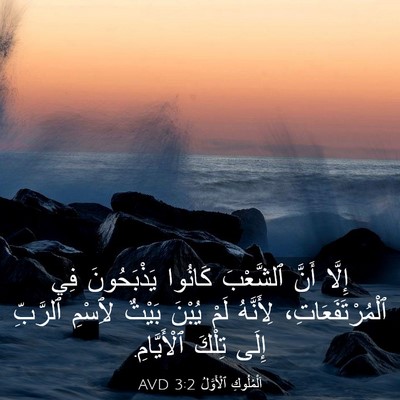 Picture 03 - اَلْمُلُوكِ ٱلْأَوَّلُ 3:2 AVD - إِلَّا أَنَّ ٱلشَّعْبَ - Bible Verse Picture