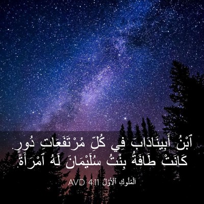 Picture 03 - اَلْمُلُوكِ ٱلْأَوَّلُ 4:11 AVD - ٱبْنُ أَبِينَادَابَ فِي - Bible Verse Picture