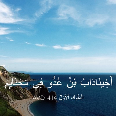 Picture 03 - اَلْمُلُوكِ ٱلْأَوَّلُ 4:14 AVD - أَخِينَادَابُ بْنُ عُدُّو - Bible Verse Picture