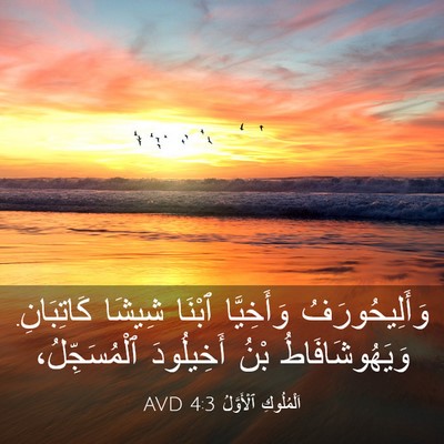 Picture 03 - اَلْمُلُوكِ ٱلْأَوَّلُ 4:3 AVD - وَأَلِيحُورَفُ وَأَخِيَّا - Bible Verse Picture