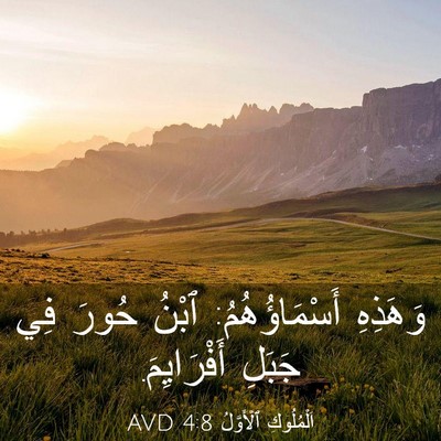 Picture 03 - اَلْمُلُوكِ ٱلْأَوَّلُ 4:8 AVD - وَهَذِهِ أَسْمَاؤُهُمُ: - Bible Verse Picture