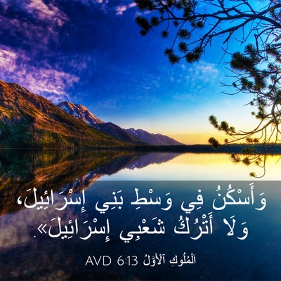 Picture 03 - اَلْمُلُوكِ ٱلْأَوَّلُ 6:13 AVD - وَأَسْكُنُ فِي وَسْطِ - Bible Verse Picture
