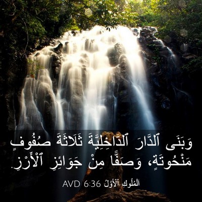 Picture 03 - اَلْمُلُوكِ ٱلْأَوَّلُ 6:36 AVD - وَبَنَى ٱلدَّارَ - Bible Verse Picture