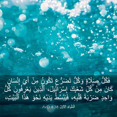 Picture 03 - اَلْمُلُوكِ ٱلْأَوَّلُ 8:38 AVD - فَكُلُّ صَلَاةٍ وَكُلُّ - Bible Verse Picture