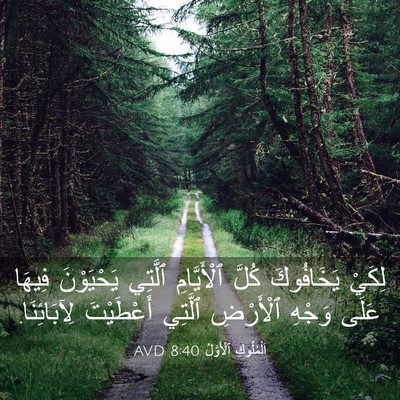 Picture 03 - اَلْمُلُوكِ ٱلْأَوَّلُ 8:40 AVD - لِكَيْ يَخَافُوكَ كُلَّ - Bible Verse Picture