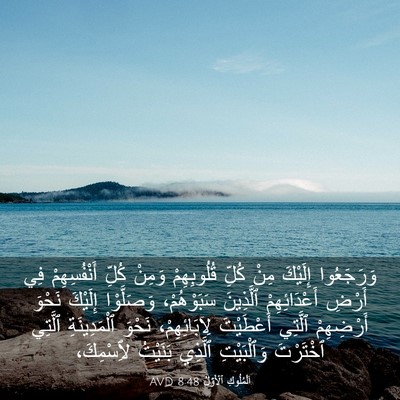 Picture 03 - اَلْمُلُوكِ ٱلْأَوَّلُ 8:48 AVD - وَرَجَعُوا إِلَيْكَ مِنْ - Bible Verse Picture