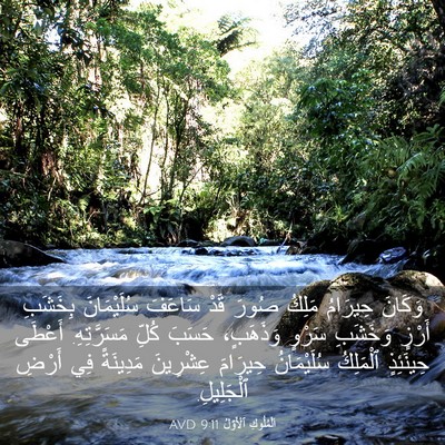 Picture 03 - اَلْمُلُوكِ ٱلْأَوَّلُ 9:11 AVD - وَكَانَ حِيرَامُ مَلِكُ - Bible Verse Picture