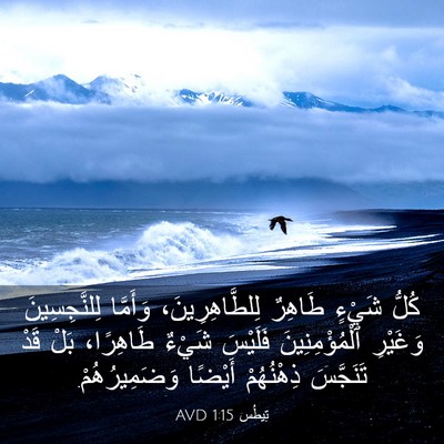 Picture 03 - تِيطُس 1:15 AVD - كُلُّ شَيْءٍ طَاهِرٌ - Bible Verse Picture