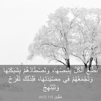 Picture 03 - حَبَقُّوق 1:15 AVD - تُطْلِعُ ٱلْكُلَّ - Bible Verse Picture