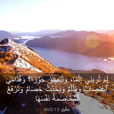 Picture 03 - حَبَقُّوق 1:3 AVD - لِمَ تُرِينِي إِثْمًا، - Bible Verse Picture