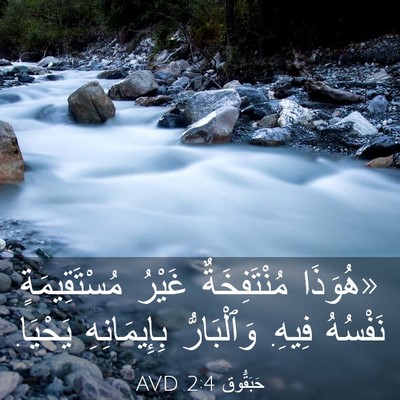 Picture 03 - حَبَقُّوق 2:4 AVD - «هُوَذَا مُنْتَفِخَةٌ - Bible Verse Picture