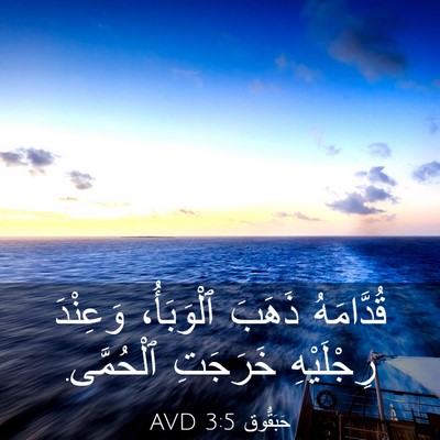 Picture 03 - حَبَقُّوق 3:5 AVD - قُدَّامَهُ ذَهَبَ - Bible Verse Picture