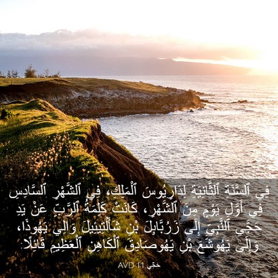 Picture 03 - حَجَّي 1:1 AVD - فِي ٱلسَّنَةِ - Bible Verse Picture
