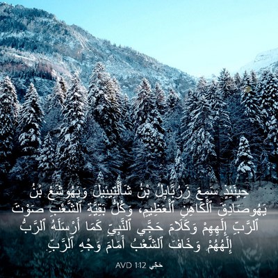 Picture 03 - حَجَّي 1:12 AVD - حِينَئِذٍ سَمِعَ - Bible Verse Picture