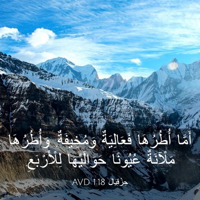 Picture 03 - حِزْقِيَال 1:18 AVD - أَمَّا أُطُرُهَا - Bible Verse Picture