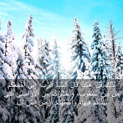 Picture 03 - حِزْقِيَال 11:17 AVD - لِذَلِكَ قُلْ: هَكَذَا - Bible Verse Picture