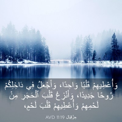 Picture 03 - حِزْقِيَال 11:19 AVD - وَأُعْطِيهِمْ قَلْبًا - Bible Verse Picture