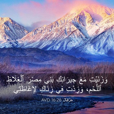 Picture 03 - حِزْقِيَال 16:26 AVD - وَزَنَيْتِ مَعَ - Bible Verse Picture