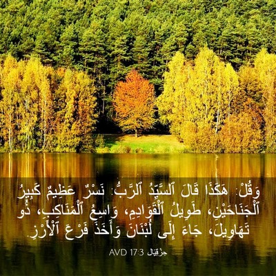 Picture 03 - حِزْقِيَال 17:3 AVD - وَقُلْ: هَكَذَا قَالَ - Bible Verse Picture