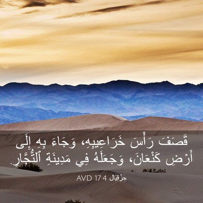 Picture 03 - حِزْقِيَال 17:4 AVD - قَصَفَ رَأْسَ - Bible Verse Picture