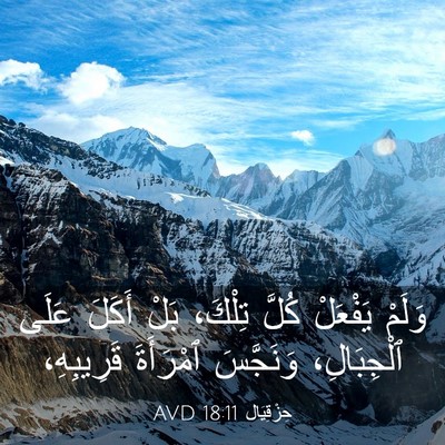 Picture 03 - حِزْقِيَال 18:11 AVD - وَلَمْ يَفْعَلْ كُلَّ - Bible Verse Picture
