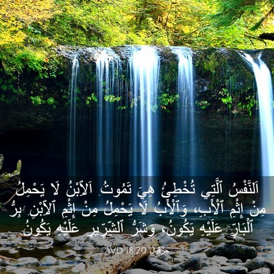 Picture 03 - حِزْقِيَال 18:20 AVD - اَلنَّفْسُ ٱلَّتِي - Bible Verse Picture