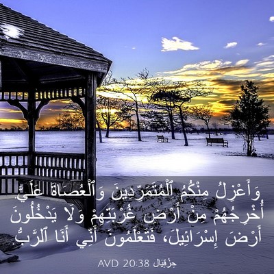 Picture 03 - حِزْقِيَال 20:38 AVD - وَأَعْزِلُ مِنْكُمُ - Bible Verse Picture