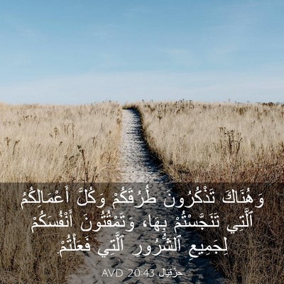 Picture 03 - حِزْقِيَال 20:43 AVD - وَهُنَاكَ تَذْكُرُونَ - Bible Verse Picture