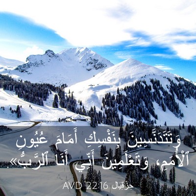 Picture 03 - حِزْقِيَال 22:16 AVD - وَتَتَدَنَّسِينَ - Bible Verse Picture
