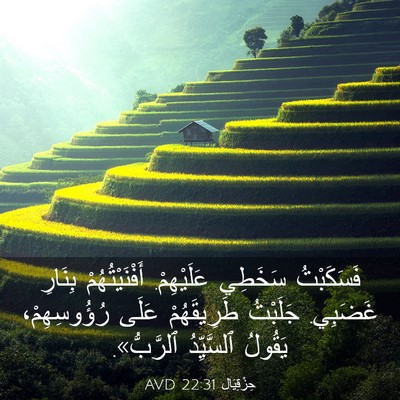 Picture 03 - حِزْقِيَال 22:31 AVD - فَسَكَبْتُ سَخَطِي - Bible Verse Picture