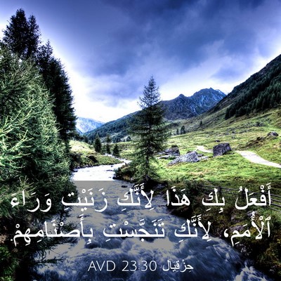 Picture 03 - حِزْقِيَال 23:30 AVD - أَفْعَلُ بِكِ هَذَا - Bible Verse Picture