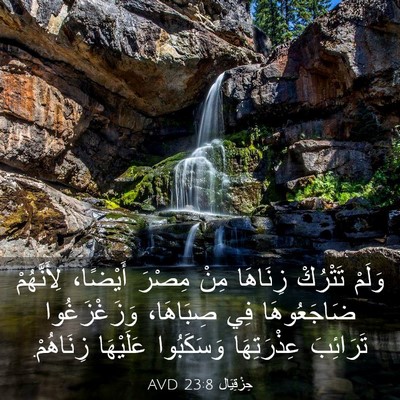 Picture 03 - حِزْقِيَال 23:8 AVD - وَلَمْ تَتْرُكْ زِنَاهَا - Bible Verse Picture