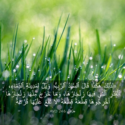 Picture 03 - حِزْقِيَال 24:6 AVD - «لِذَلِكَ هَكَذَا قَالَ - Bible Verse Picture
