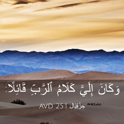 Picture 03 - حِزْقِيَال 25:1 AVD - وَكَانَ إِلَيَّ كَلَامُ - Bible Verse Picture