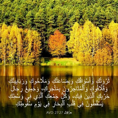 Picture 03 - حِزْقِيَال 27:27 AVD - ثَرْوَتُكِ وَأَسْوَاقُكِ - Bible Verse Picture