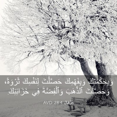 Picture 03 - حِزْقِيَال 28:4 AVD - وَبِحِكْمَتِكَ - Bible Verse Picture