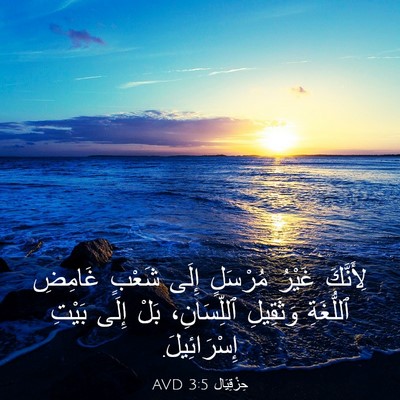 Picture 03 - حِزْقِيَال 3:5 AVD - لِأَنَّكَ غَيْرُ مُرْسَلٍ - Bible Verse Picture