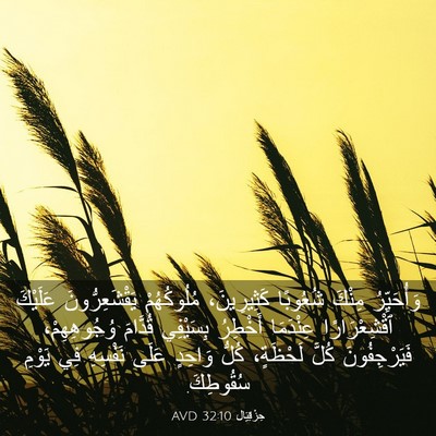 Picture 03 - حِزْقِيَال 32:10 AVD - وَأُحَيِّرُ مِنْكَ - Bible Verse Picture