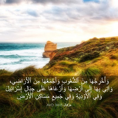 Picture 03 - حِزْقِيَال 34:13 AVD - وَأُخْرِجُهَا مِنَ - Bible Verse Picture