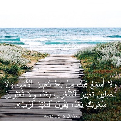 Picture 03 - حِزْقِيَال 36:15 AVD - وَلَا أُسَمِّعُ فِيكِ مِنْ - Bible Verse Picture