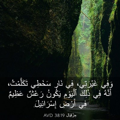 Picture 03 - حِزْقِيَال 38:19 AVD - وَفِي غَيْرَتِي، فِي نَارِ - Bible Verse Picture