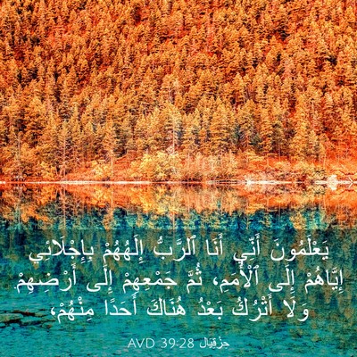 Picture 03 - حِزْقِيَال 39:28 AVD - يَعْلَمُونَ أَنِّي أَنَا - Bible Verse Picture