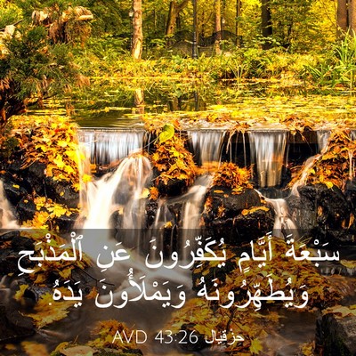 Picture 03 - حِزْقِيَال 43:26 AVD - سَبْعَةَ أَيَّامٍ - Bible Verse Picture