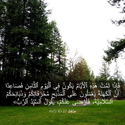 Picture 03 - حِزْقِيَال 43:27 AVD - فَإِذَا تَمَّتْ هَذِهِ - Bible Verse Picture