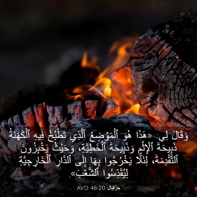 Picture 03 - حِزْقِيَال 46:20 AVD - وَقَالَ لِي: «هَذَا هُوَ - Bible Verse Picture