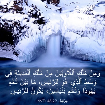 Picture 03 - حِزْقِيَال 48:22 AVD - وَمِنْ مُلْكِ - Bible Verse Picture