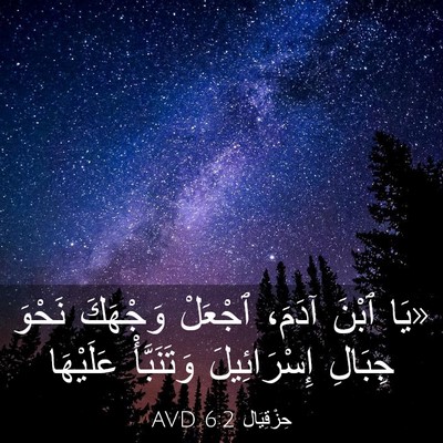 Picture 03 - حِزْقِيَال 6:2 AVD - «يَا ٱبْنَ آدَمَ، ٱجْعَلْ - Bible Verse Picture