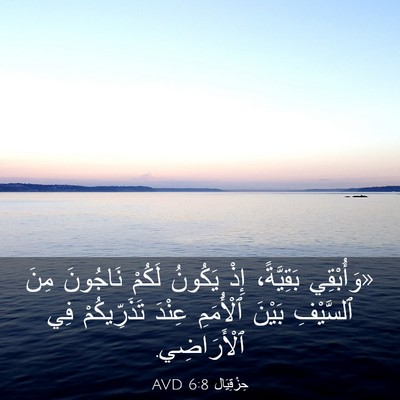Picture 03 - حِزْقِيَال 6:8 AVD - «وَأُبْقِي بَقِيَّةً، - Bible Verse Picture