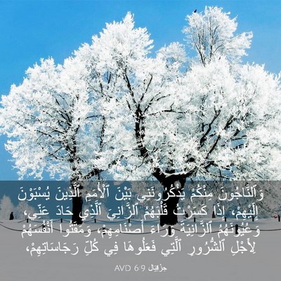Picture 03 - حِزْقِيَال 6:9 AVD - وَٱلنَّاجُونَ مِنْكُمْ - Bible Verse Picture